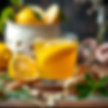 Ginger and Lemon Tea Benefits Fresh ginger tea with lemon