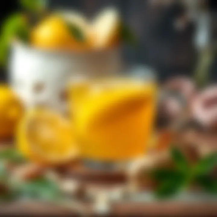 Ginger and Lemon Tea Benefits Fresh ginger tea with lemon