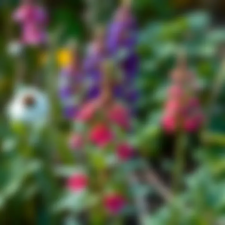 Garden with natural mosquito repellent plants