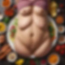 Visualization of belly fat reduction methods