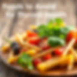 Illustration of foods to avoid for thyroid health