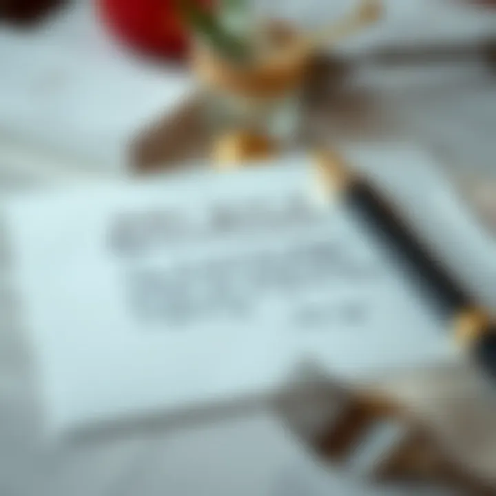 Elegant handwritten letter expressing deep feelings