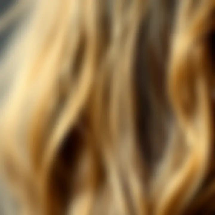 Close-up of healthy hair with a natural shine