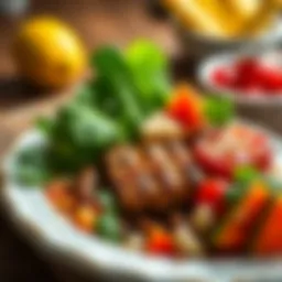 Healthy meal showcasing balanced nutrition