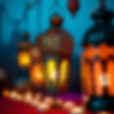 Decorative lanterns signifying the spirit of Ramadan