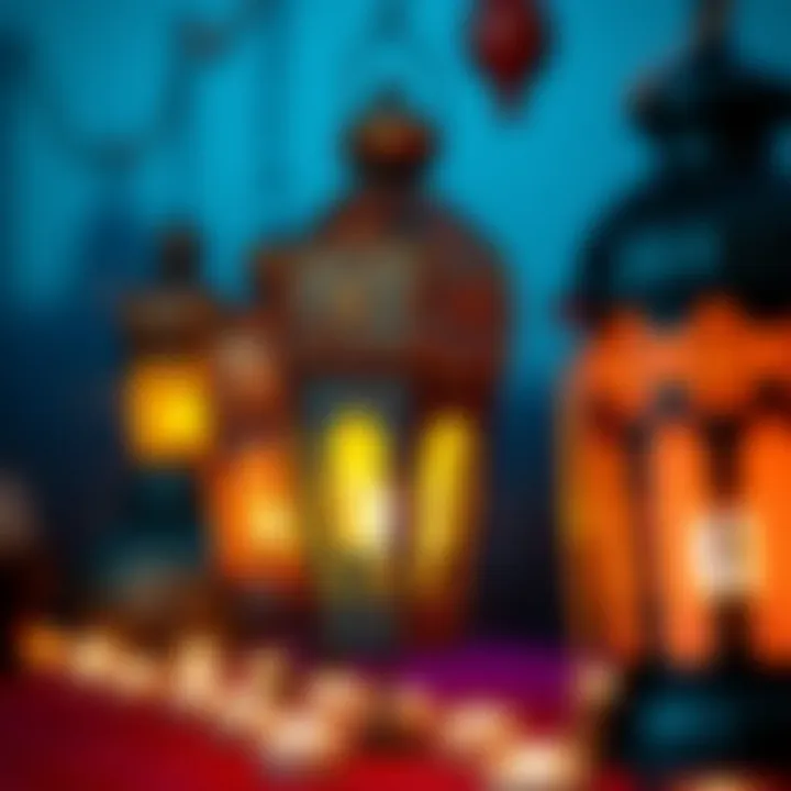 Decorative lanterns signifying the spirit of Ramadan