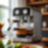 Dual Turkish coffee machine showcasing modern design