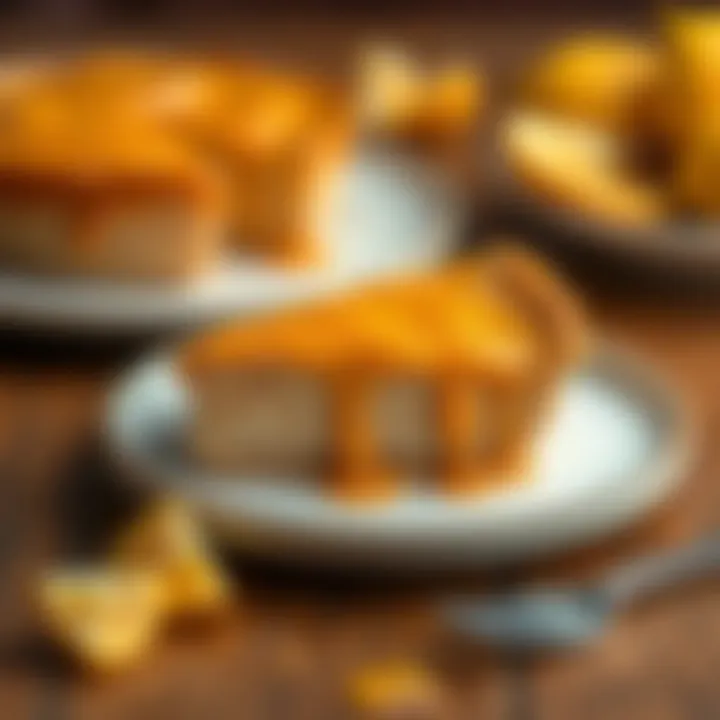 Creative Culinary Art with Caramel Yellow Creative use of caramel yellow in modern culinary art