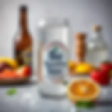 Healthy lifestyle with sparkling water