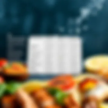 Nutritional chart highlighting benefits of seafood