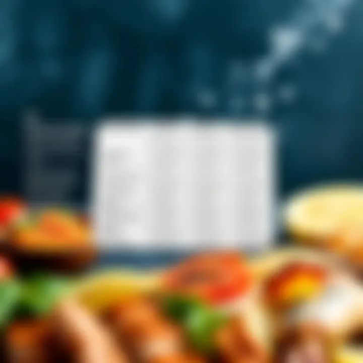 Nutritional chart highlighting benefits of seafood