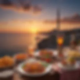 Majestic sunset view over Kartal during Ramadan
