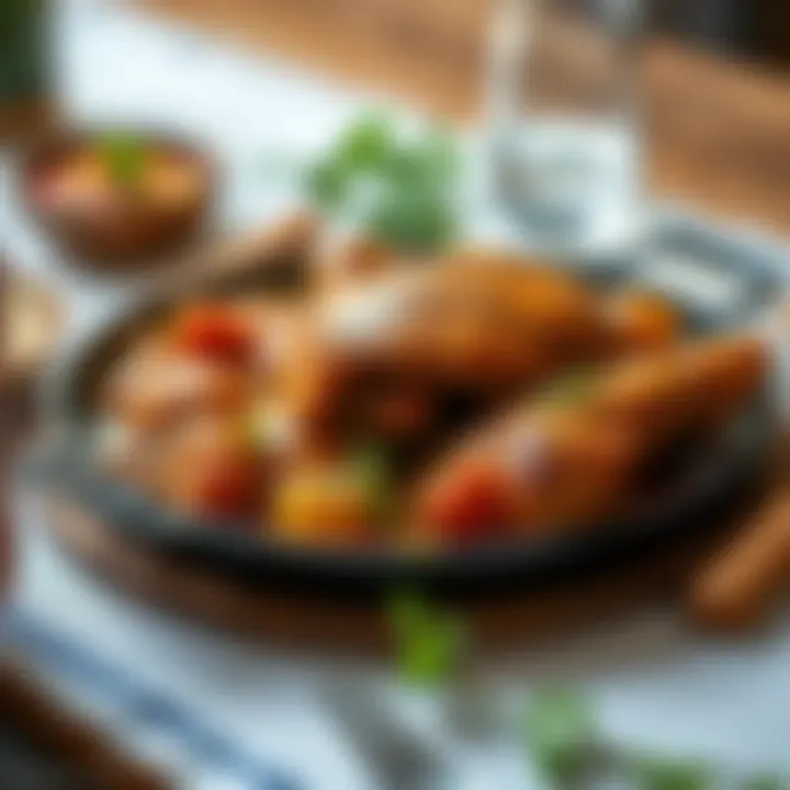 A hearty main dish served in a traditional style