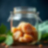 Traditional Turkish chestnut candy in a jar