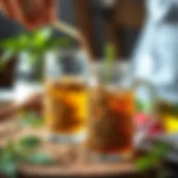 Natural lucerne seed beverage preparation.