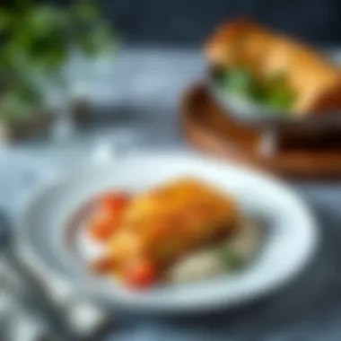 Finished dish beautifully plated, ready to serve