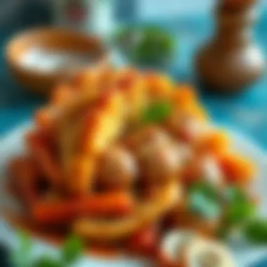 Traditional Turkish dish showcasing the main ingredient