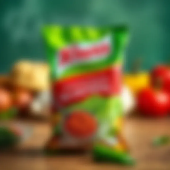 A close-up of Knorr vegetable seasoning packaging.