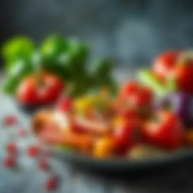 A vibrant assortment of vegetables used in Knorr vegetable seasoning.