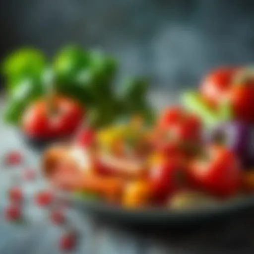 A vibrant assortment of vegetables used in Knorr vegetable seasoning.