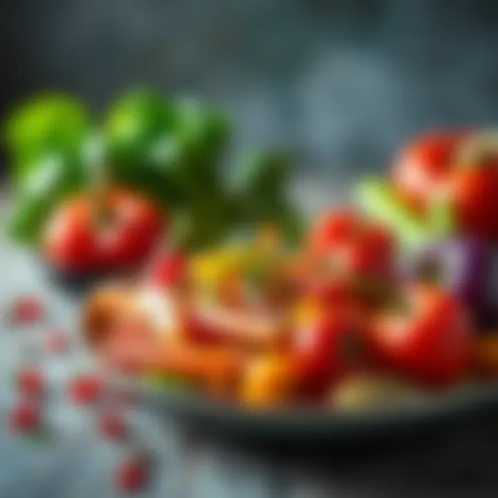 A vibrant assortment of vegetables used in Knorr vegetable seasoning.