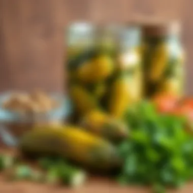 Ingredients for Kornison Pickles