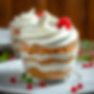 A delicious dessert showcasing the role of whipped cream in culinary arts