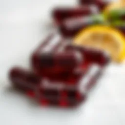 Close-up of krill oil capsules showcasing their rich texture