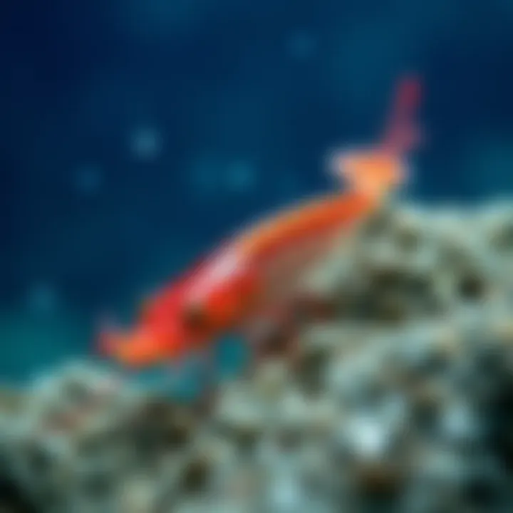 Natural habitat of krill in the ocean, highlighting their ecological importance