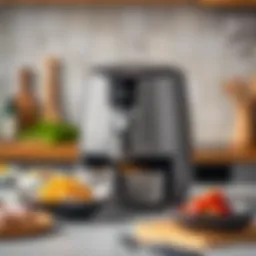 A modern Kumtel air fryer showcasing its sleek design