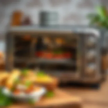 Healthy meal options prepared with a mini oven