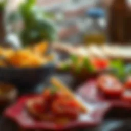 A vibrant display of traditional Kurdish cuisine highlighting Kurdesen