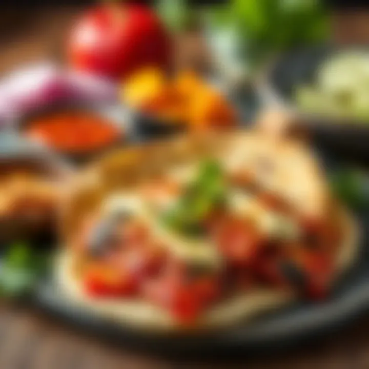 Artful Presentation of Lahmacun