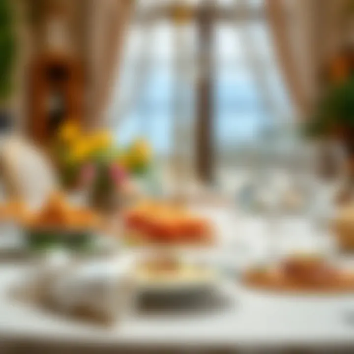 An elegant table setting ready for a Mediterranean feast