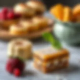 An exquisite dessert showcase featuring traditional Turkish sweets and modern interpretations