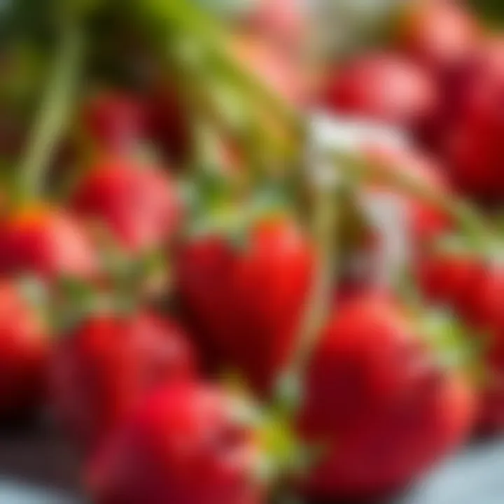 Strawberries in March Fresh strawberries showcasing vibrant colors
