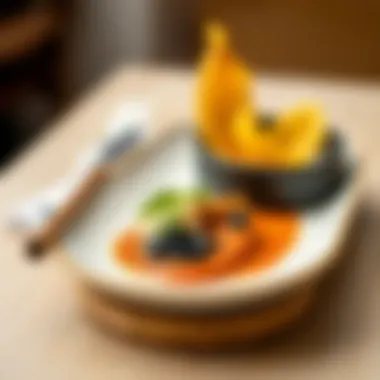 Elegant dish presentation by MasterChef Tunahan Ak