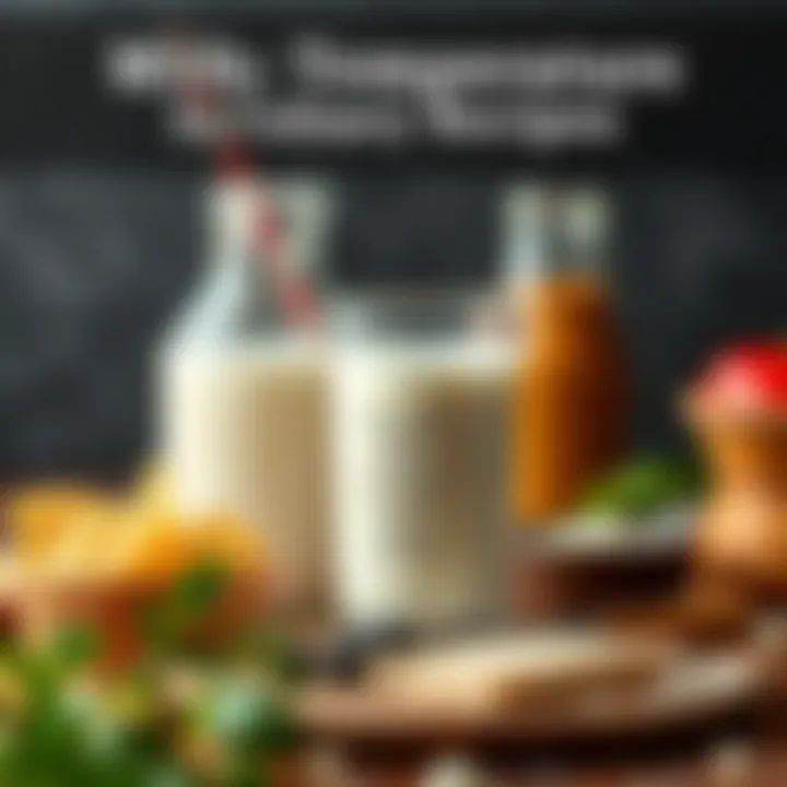 Role of Milk Temperature in Culinary Recipes Chart detailing milk temperature in recipes