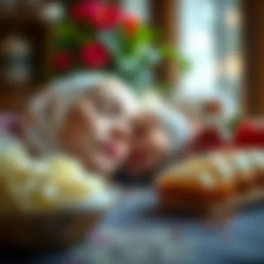 An artistic representation of motherly love