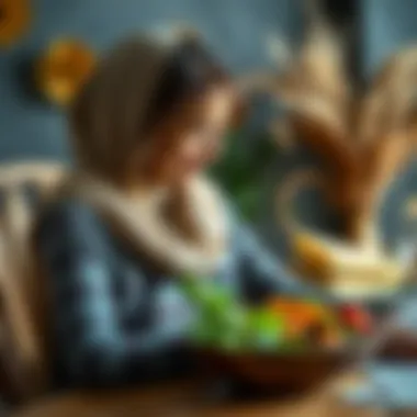 A serene moment of reflection on motherhood