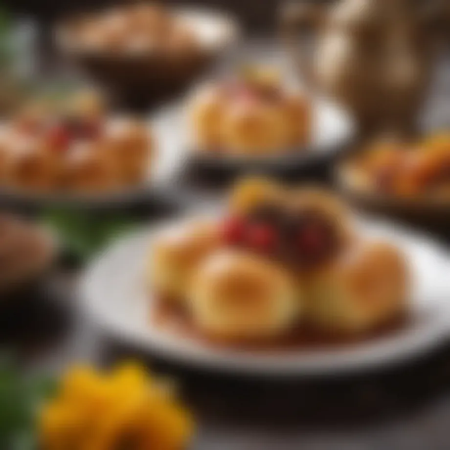 Traditional Turkish dessert Padisah Tatlısı served elegantly