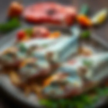 Palamut fish dishes arranged beautifully