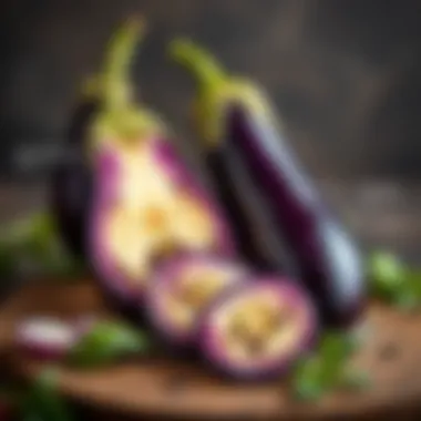 Eggplant health benefits infographic