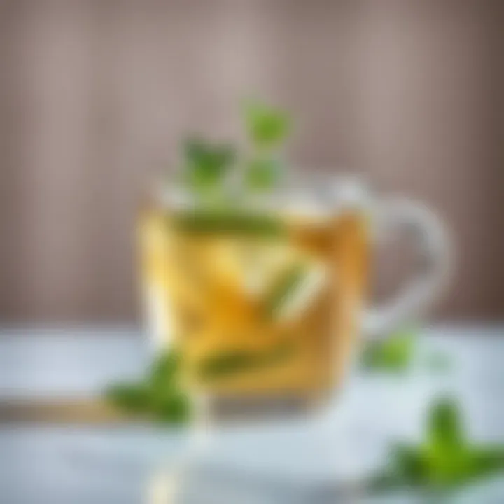 Refreshing Peppermint Tea Peppermint tea infusion