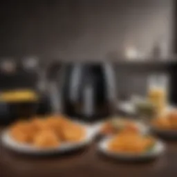 Diverse Philips Airfryer models displayed together
