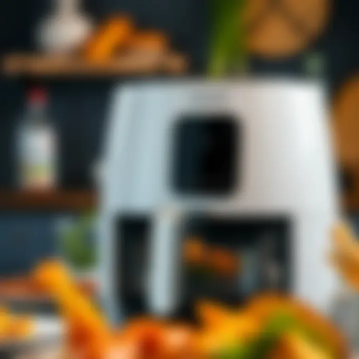 Close-up of the Philips Airfryer XXL showcasing its sleek design and control panel