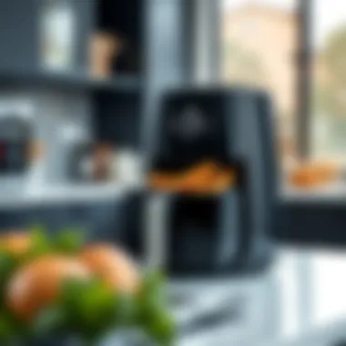 Elegant design of Philips HD9650/90 Airfryer in a sleek kitchen setting