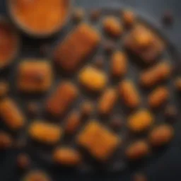 Various forms of propolis supplements displayed elegantly.