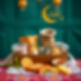 A collection of traditional Ramadan food items