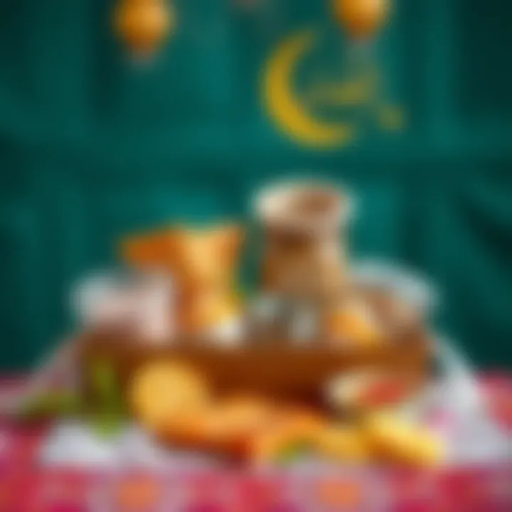 A collection of traditional Ramadan food items